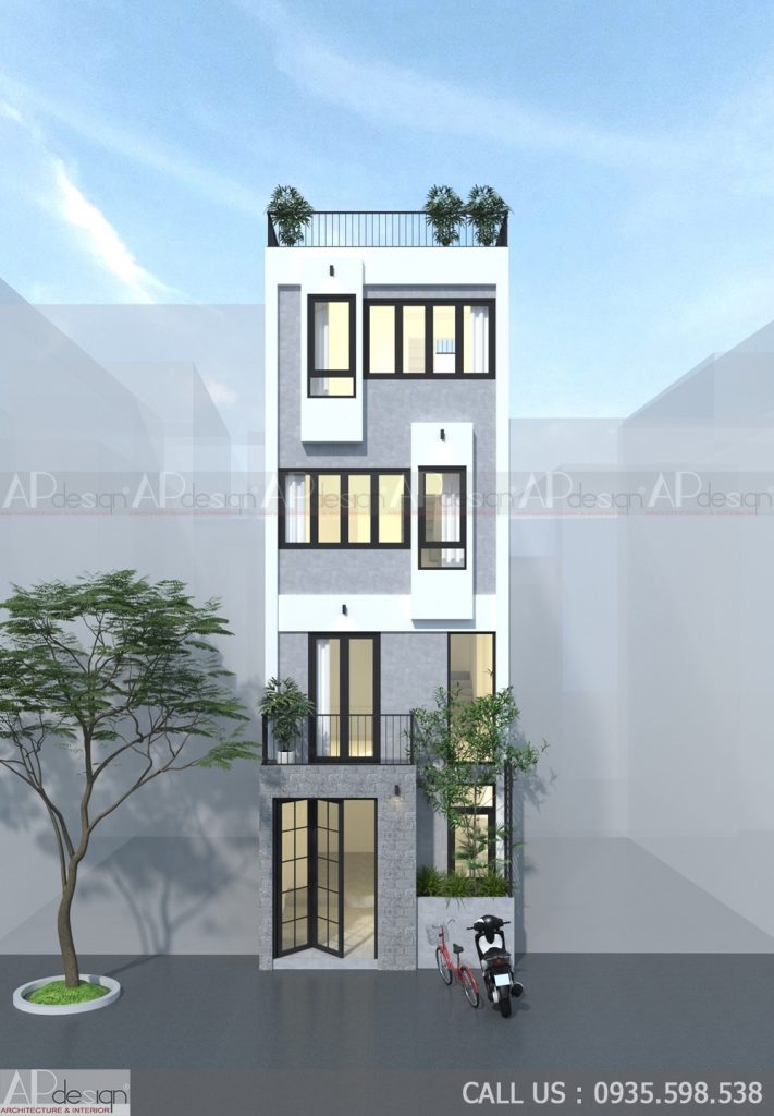 Thiết kế nhà phố không ban công - Thiết Kế Nhà Đẹp APdesign