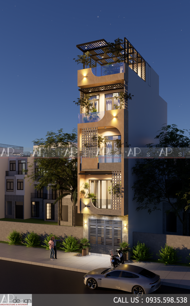 Thiết kế nhà phố 4x13m 4 tầng 4 phòng ngủ Thiết kế nhà phố 4x13m 4 tầng 4 phòng ngủ