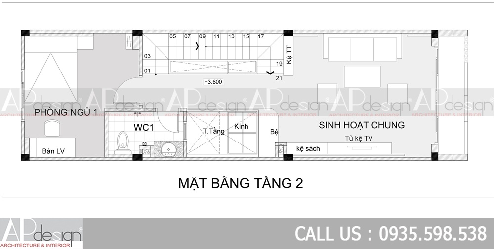 Thiết kế nhà phố 4x13m 4 tầng 4 phòng ngủ Thiết kế nhà phố 4x13m 4 tầng 4 phòng ngủ