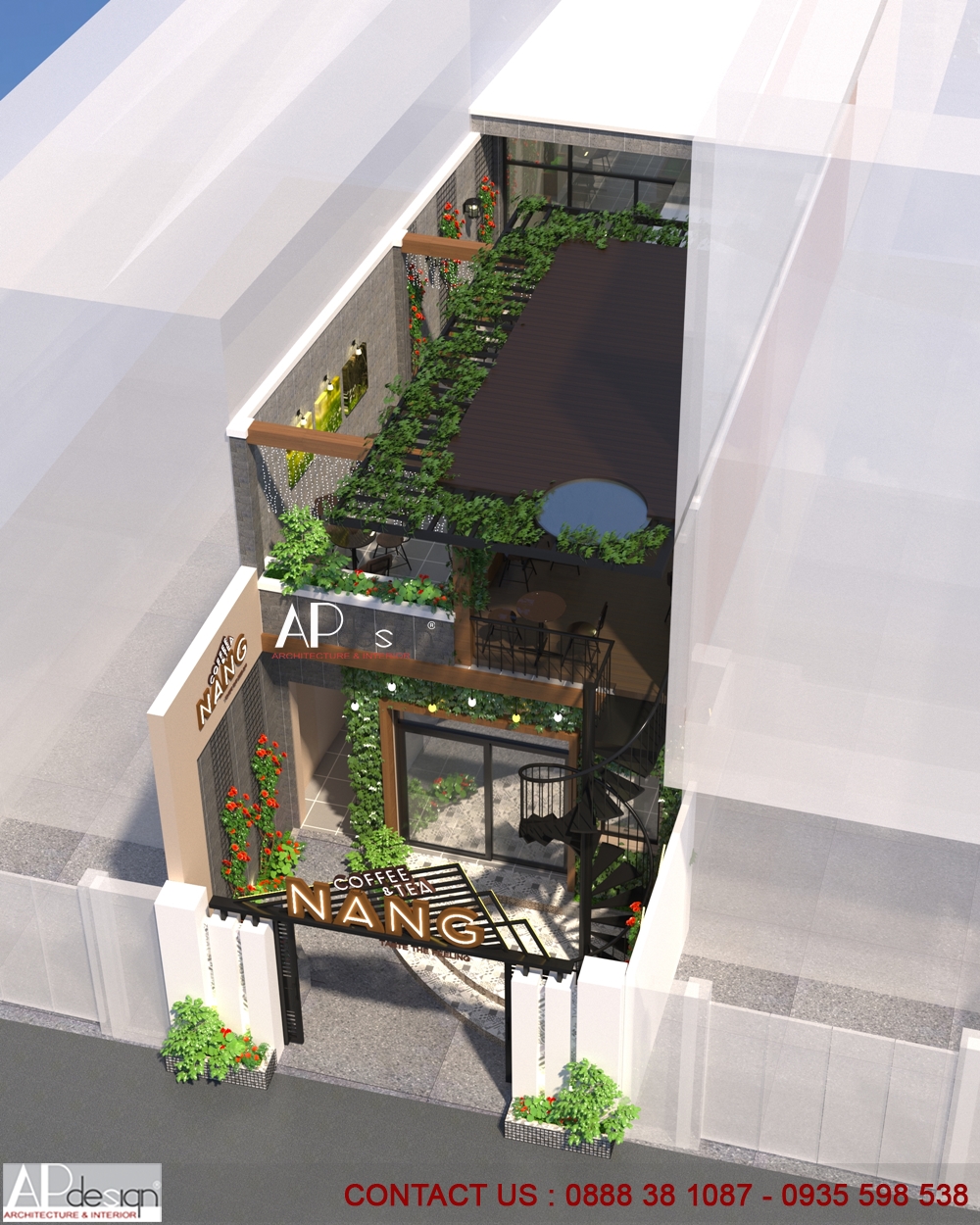 1-Thiet ke quan cafe ngang 5m Nang Cafe (15) - Thiết kế nhà đẹp ...