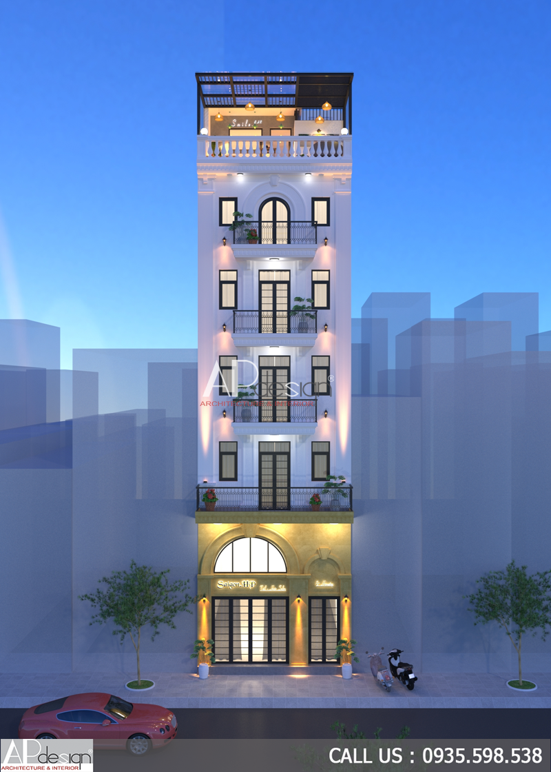 Mẫu thiết kế khách sạn tân cổ điển 2022